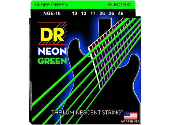 DR Strings  Neon Green NGE-10 Medium